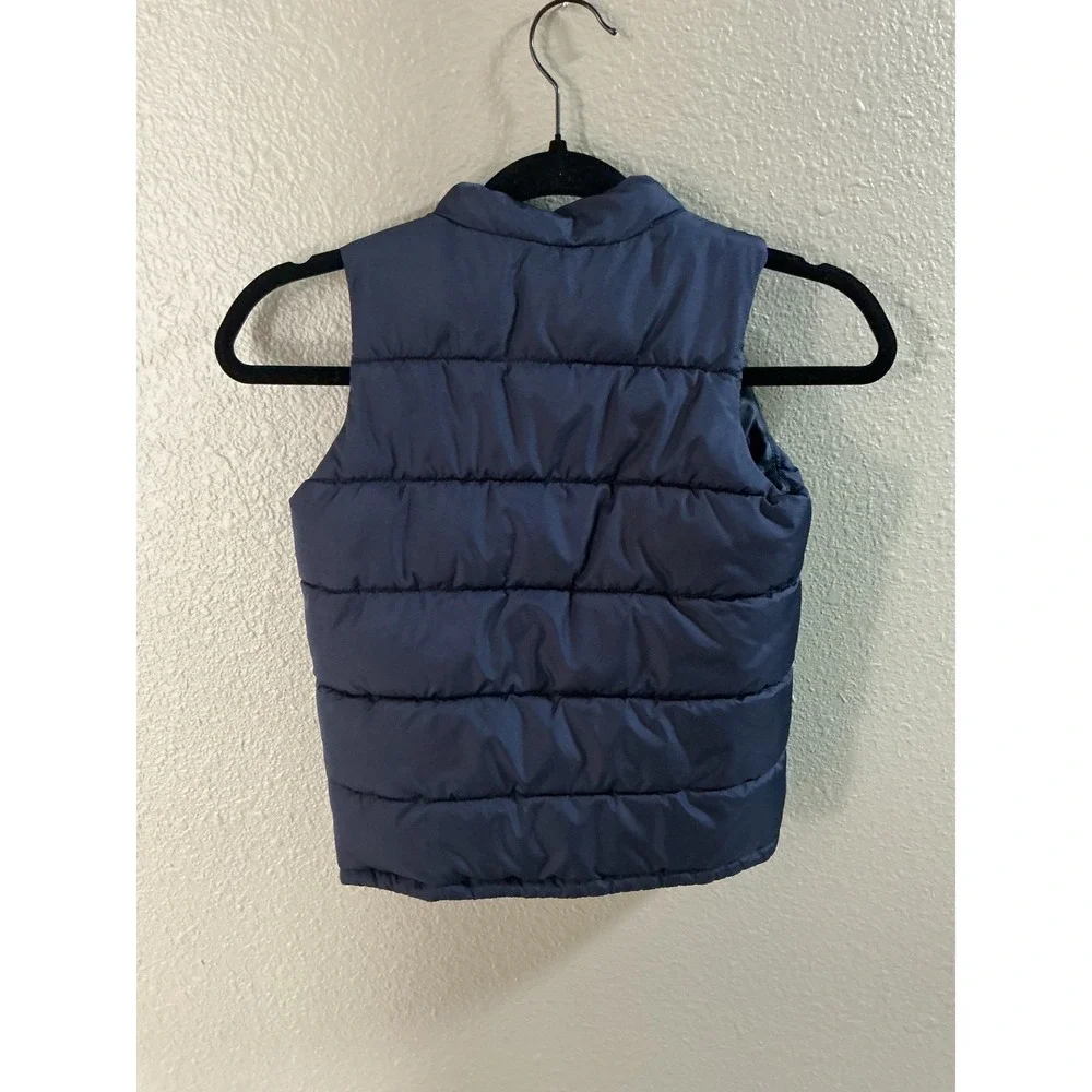 Gap Kids ColdControl Puffer Vest Navy Blue Water Resistant Size XS 4-5 Years